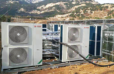 Rizhao Colorful Phoenix Agricultural Sightseeing Greenhouse Air Energy Heat Pump Heating Project